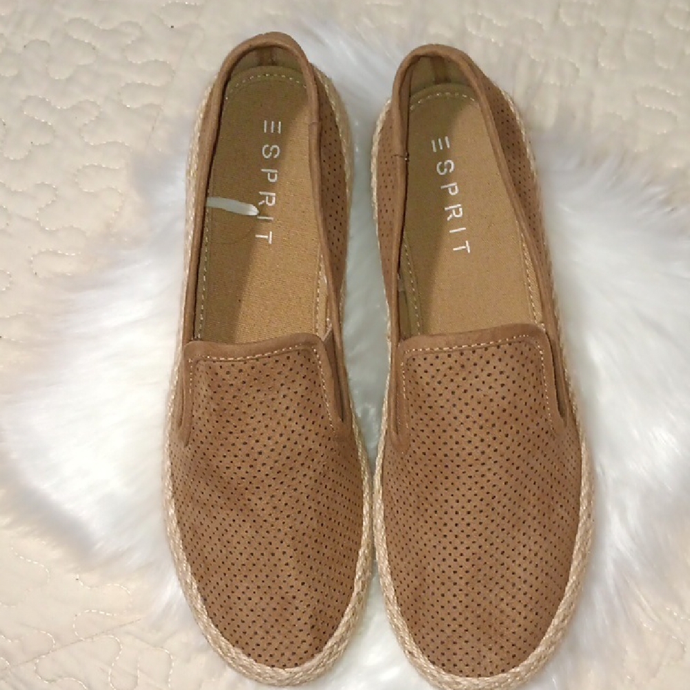 Esprit Brown Perforated Espadrilles